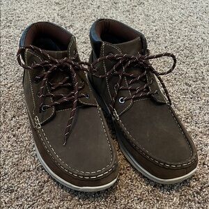 Men's Dark Brown Leather Boots